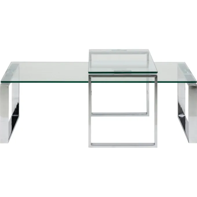 Benz Satsbord 45x115x69 cm Krom/Glas