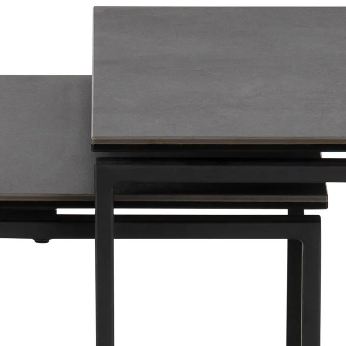 Benz Satsbord 55x50x50 cm Svart Keramik