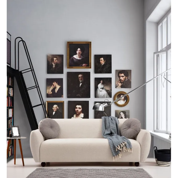 Bergen 3-sits soffa Creme