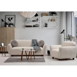 Bergen 3-sits soffa Creme