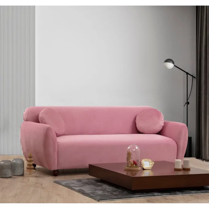 Bergen 3-sits soffa Dammig rosa
