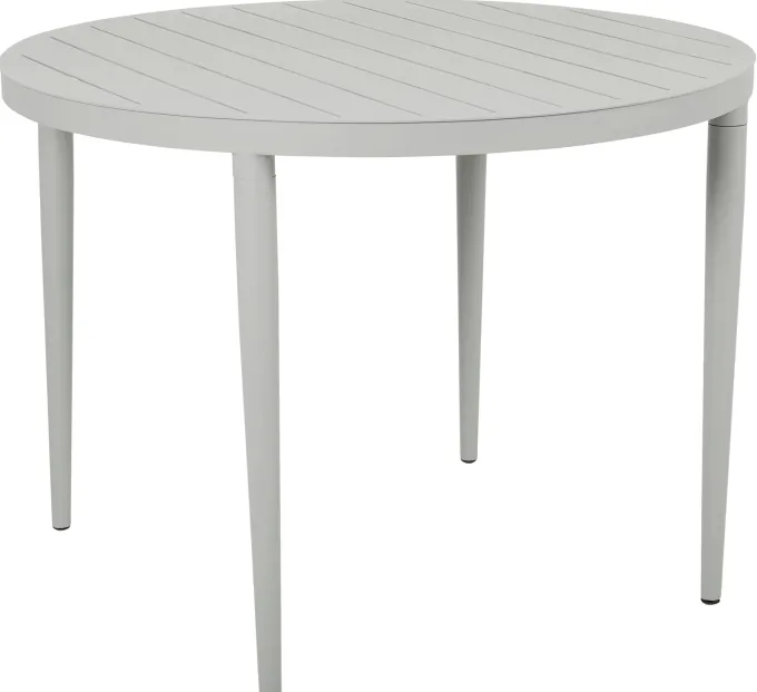 Bigby Matbord Rund 100 cm Light Grey