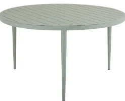 Bigby Matgrupp Rund 130 cm ink 6st Delia stolar Dusty Green / Svart