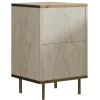 Bilbao Sängbord Travertine / Gold