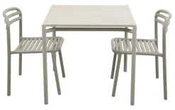 Bliss Matgrupp - Bord 80x80 cm + 2 st Stolar Sand