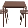 Bliss Matgrupp - Bord 80x80 cm + 2 st Stolar Desert Red