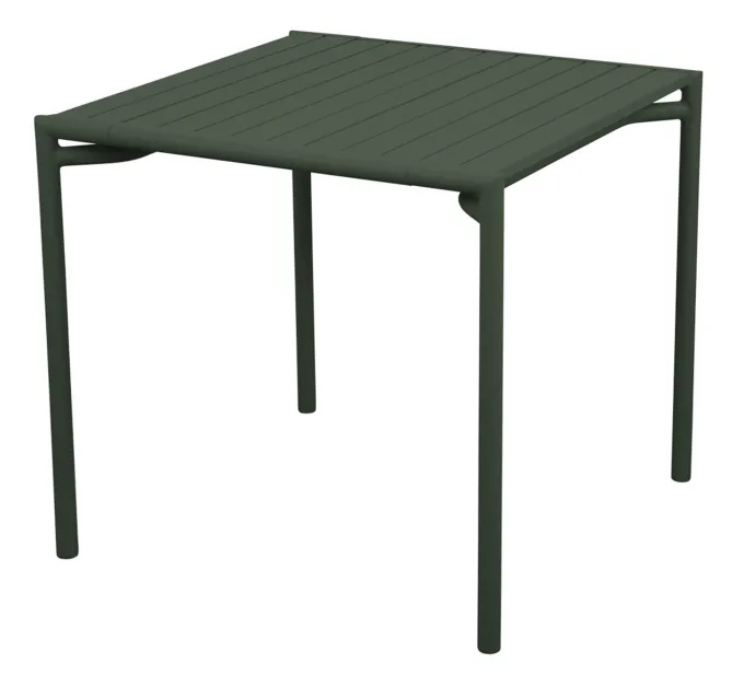 Bliss Matgrupp - Bord 80x80 cm + 2 st Karmstolar Dark Green