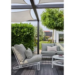 Blixt Loungefåtölj Light Grey/Verde