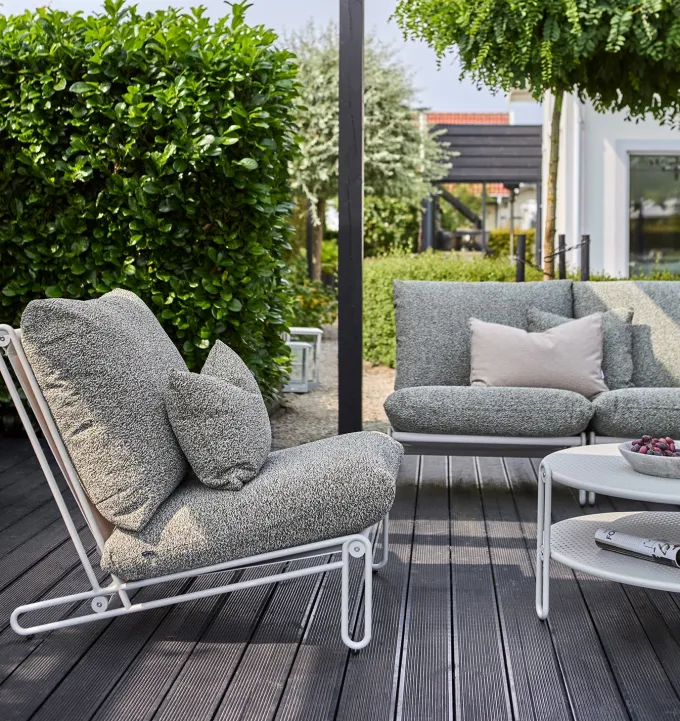 Blixt 2-sits soffa Light Grey/Verde