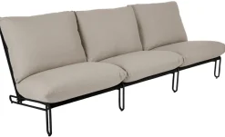 Blixt 3-sits soffa Svart/Beige