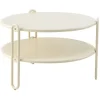 Blixt Soffbord ⌀65 cm Pearl White