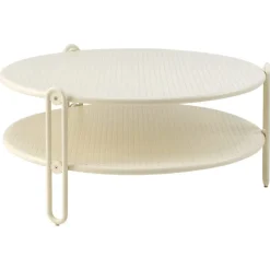 Blixt Soffbord ⌀85 cm Pearl White