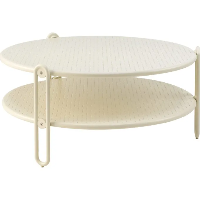 Blixt Soffbord ⌀85 cm Pearl White