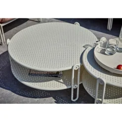 Blixt Soffbord ⌀85 cm Pearl White