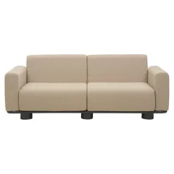 Bolster 2,5-sits Soffa 209x94 cm Antracit/Teddy Beige