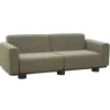 Bolster 2,5-sits Soffa 209x94 cm Antracit/Teddy Verde