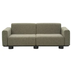 Bolster 2,5-sits Soffa 209x94 cm Antracit/Teddy Verde