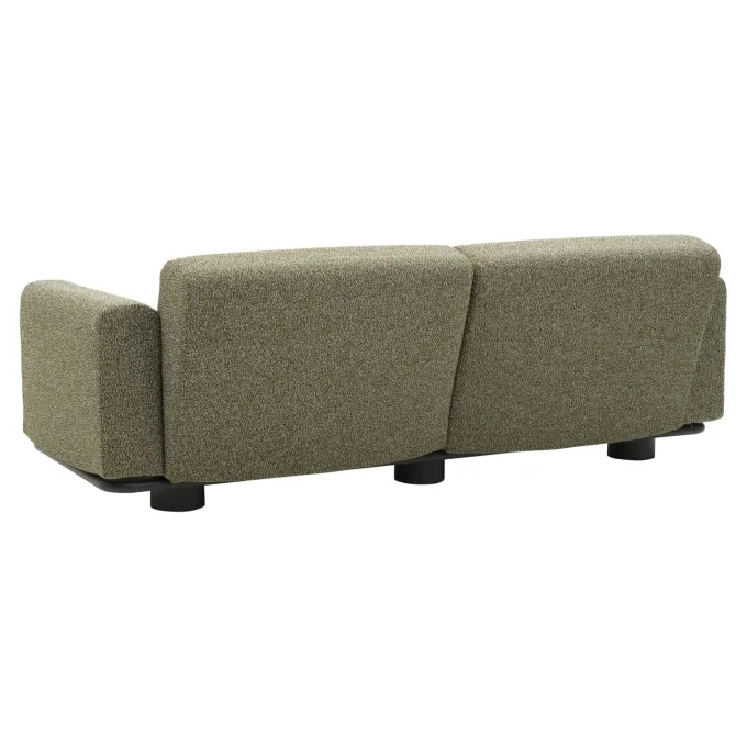 Bolster 2,5-sits Soffa 209x94 cm Antracit/Teddy Verde