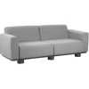 Bolster 2,5-sits Soffa 209x94 cm Antracit/Teddy Grey