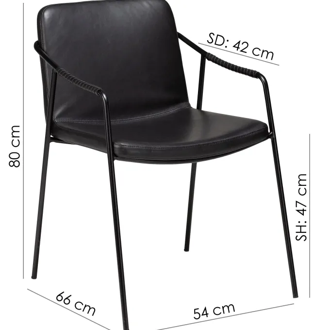 Boto Stol Vintage Black