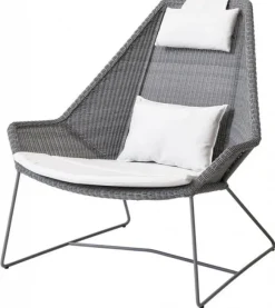 Breeze Högryggad Fåtölj Ljusgrå