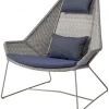Breeze Högryggad Fåtölj Taupe