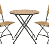 Brewer Cafegrupp 85 cm Teak/Svart