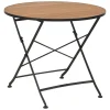 Brewer Matbord 85 cm Teak/Svart