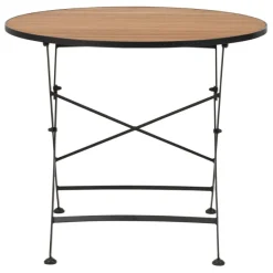 Brewer Matbord 85 cm Teak/Svart