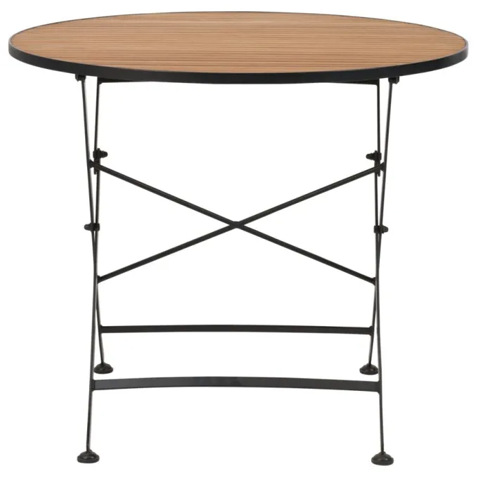 Brewer Matbord 85 cm Teak/Svart