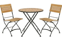 Brewer Matbord 85 cm Teak/Svart