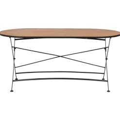Brewer Matbord 160x85 cm Teak/Svart