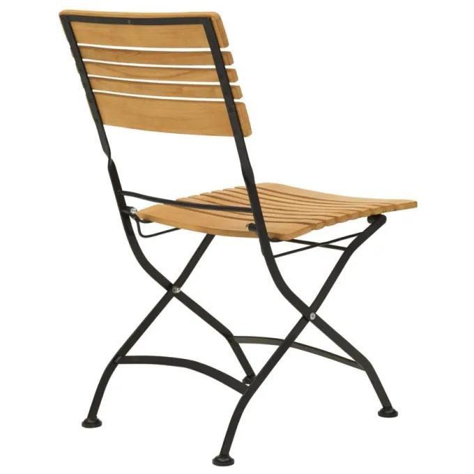 Brewer Matgrupp 160 cm Teak/Svart