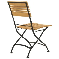 Brewer Matstol Svart/Teak