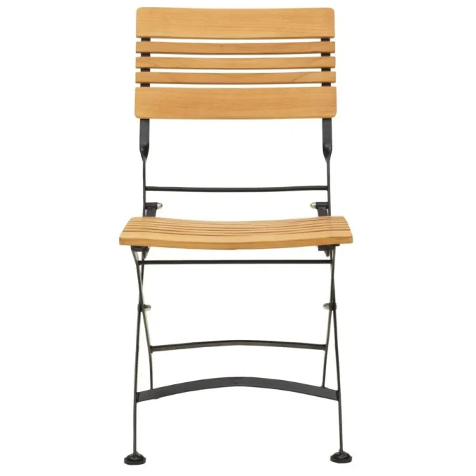 Brewer Matstol Svart/Teak