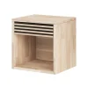 Broholm Nattduksbord 40x40 cm Vitoljad Ek