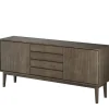 Broholm Solid Sideboard 183x81 cm Rökoljad Ek