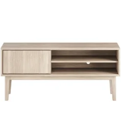 Broholm Solid TV-bänk 124x55 cm Vitoljad Ek