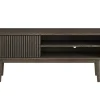 Broholm TV-bänk Lameller 124x55 cm Rökoljad Ek