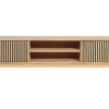 Broholm XL TV-bänk Lameller 160x55 cm Oljad Ek