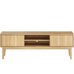 Broholm XL TV-bänk 160x55 cm Oljad Ek
