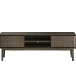 Broholm XL TV-bänk 160x55 cm Rökoljad Ek