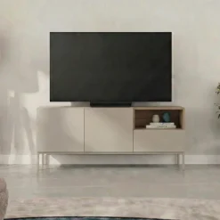 Cailin 140 TV-bänk Sandsten naturlig ek