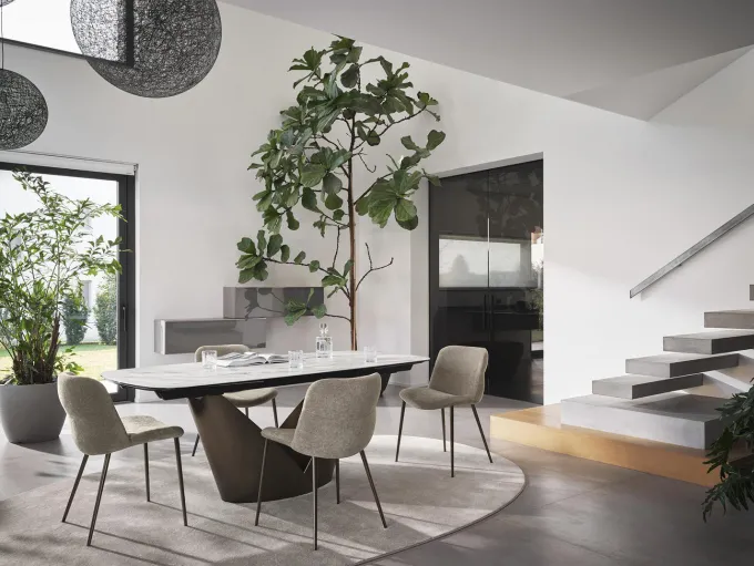 Calla Matbord 100x200-296 cm Bronze / Keramik
