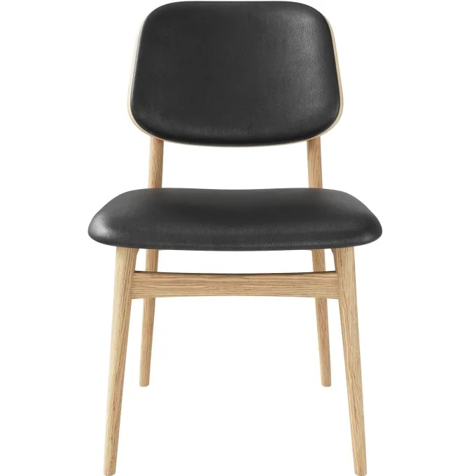 Carl Matstol Oljad Ek/Svart Läder