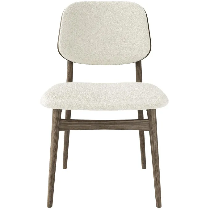 Carl Matstol Rökoljad Ek/Beige Tyg