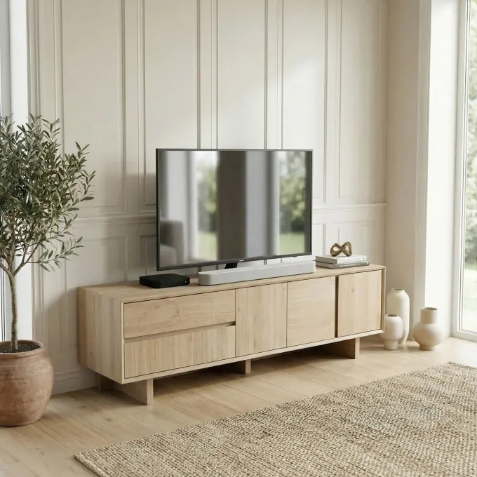 Carpi TV-bänk Naturlig ek