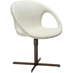 Carry Stol Bone White bouclé, Brass