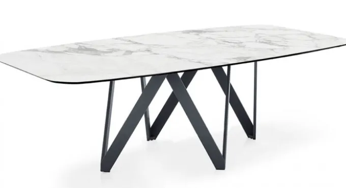 Cartesio Matbord Oval 200cm Keramik