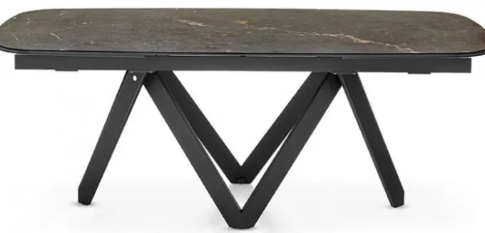Cartesio Matbord Oval 100x200-296cm Keramik